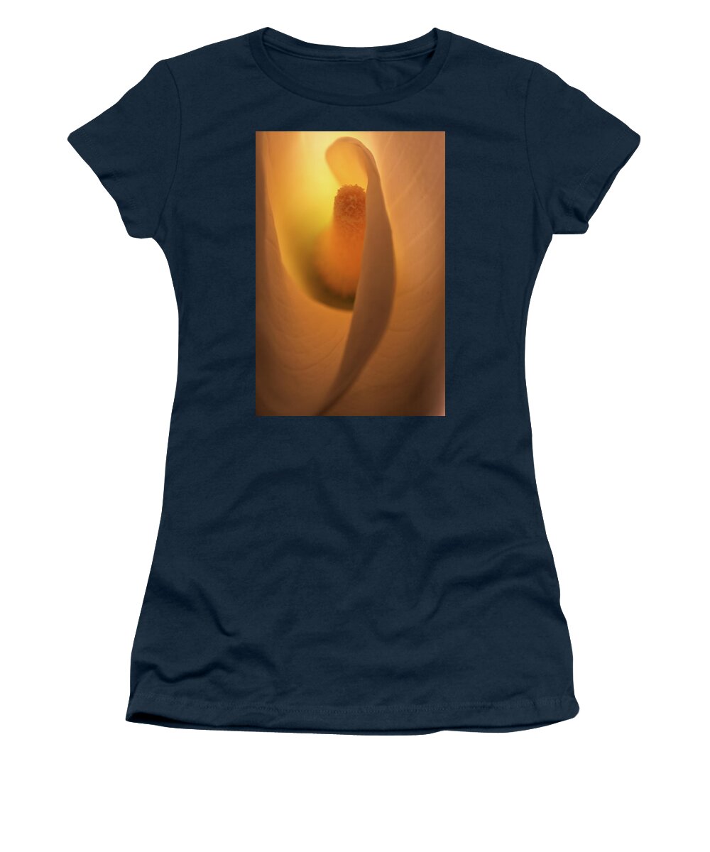 Macro Women's T-Shirt featuring the photograph Lily 5615 by Julie Powell