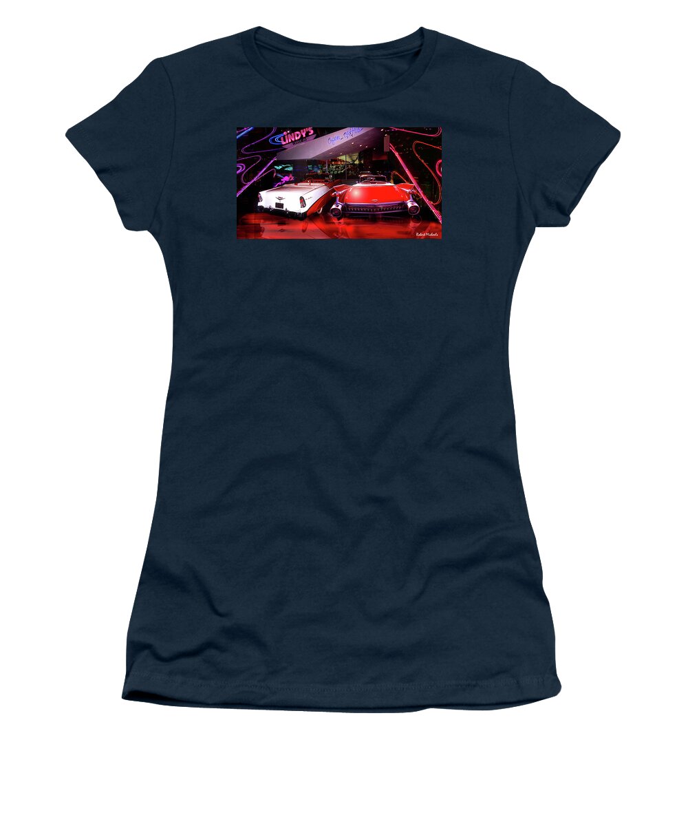  Women's T-Shirt featuring the photograph Lindy's Drive-In by Robert Michaels