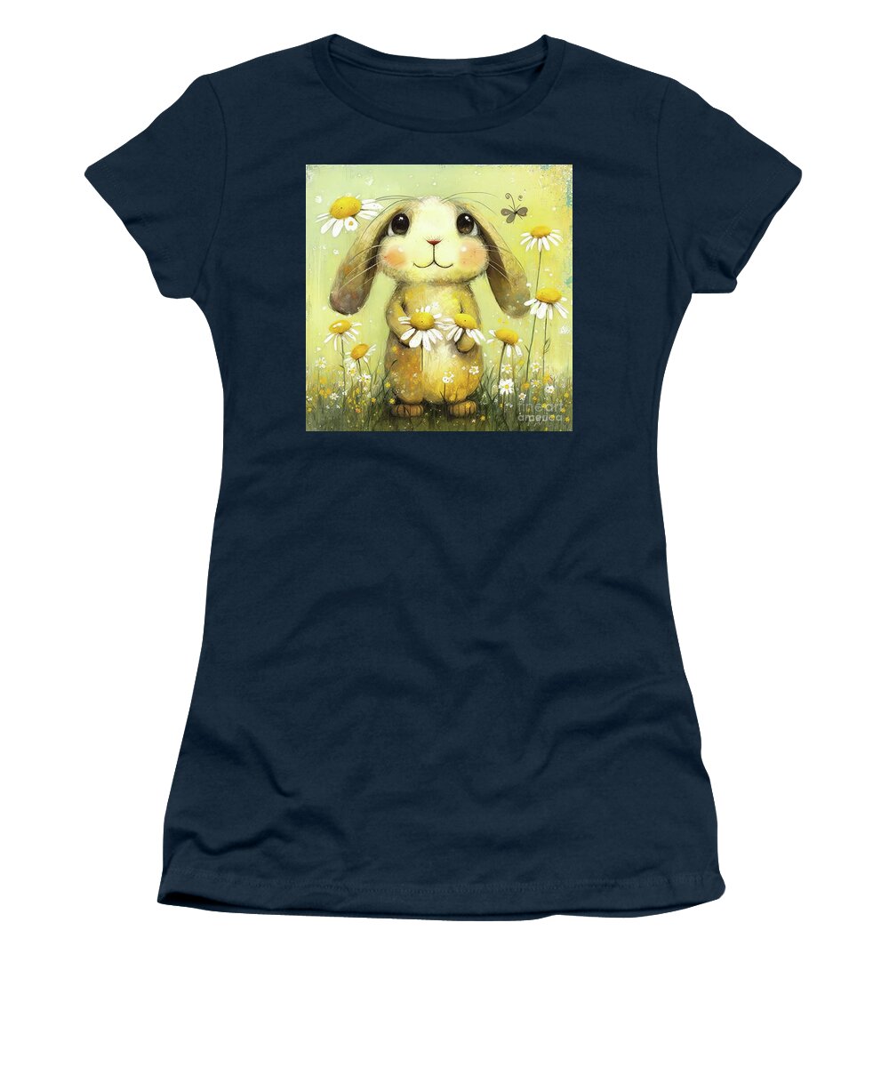 Easter Women's T-Shirt featuring the painting Little Daisy Mae by Tina LeCour