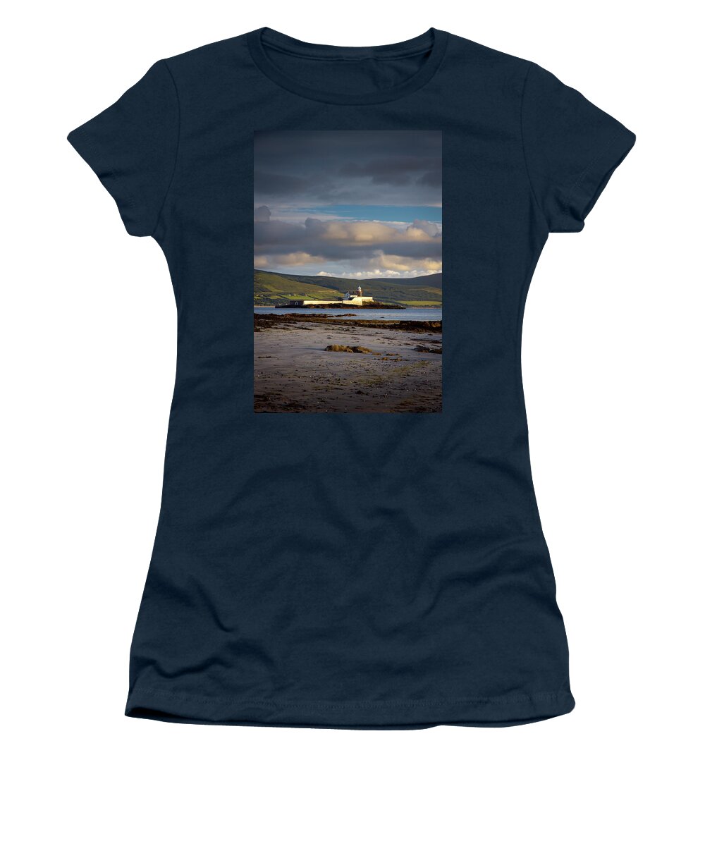 Lighthouse Women's T-Shirt featuring the photograph Little Samphire Lighthouse July 2021 by Mark Callanan