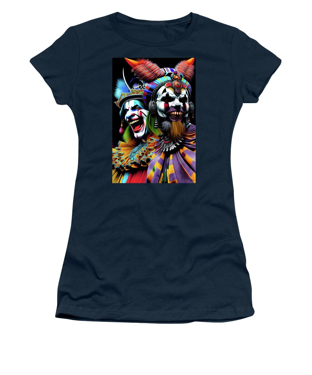 Unique Women's T-Shirt featuring the digital art Lolr II by Jeff Malderez