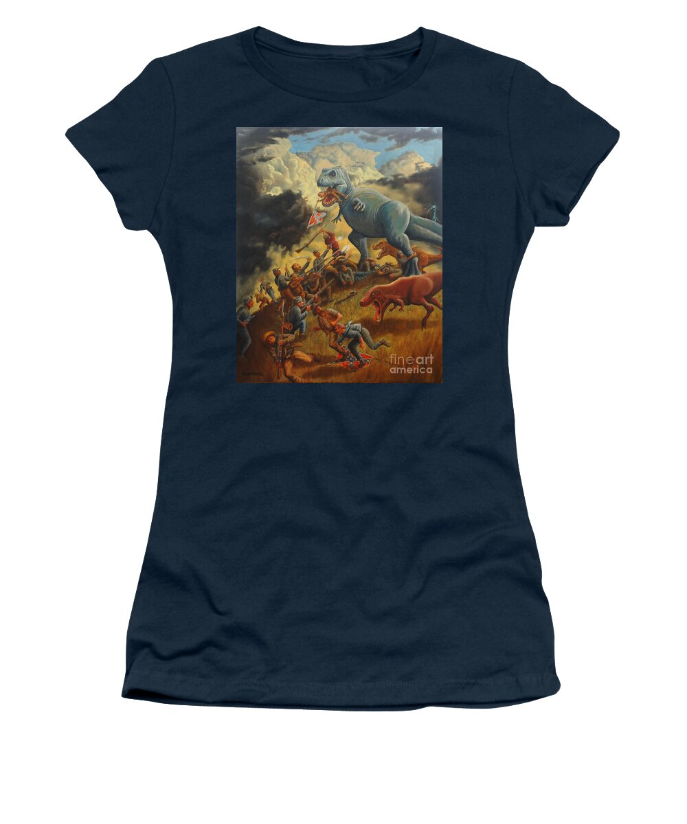 Lost Cause Women's T-Shirt featuring the painting Lost Cause by Ken Kvamme