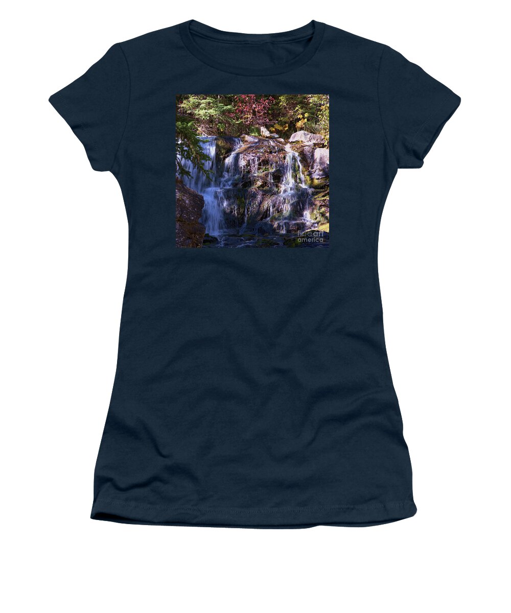 Waterfall Women's T-Shirt featuring the photograph Lost Creek Waterfall by Kae Cheatham