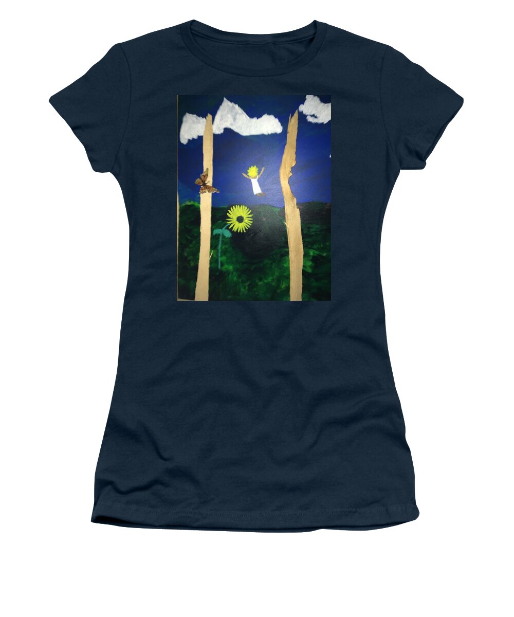  Women's T-Shirt featuring the digital art Lucy by Robert Lennon