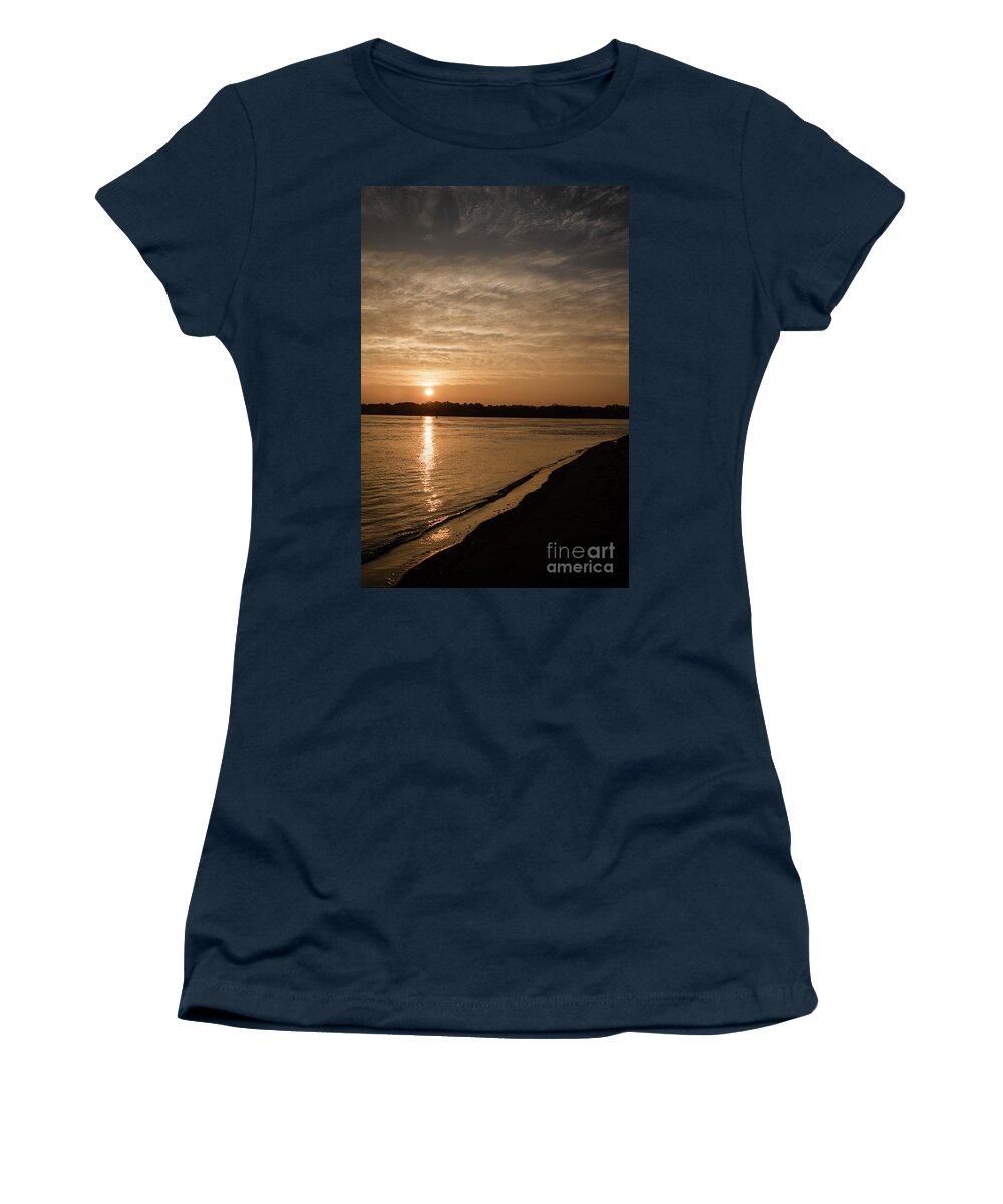 Lynnhaven Inlet Women's T-Shirt featuring the photograph Lynnhaven Inlet by Angela DeFrias