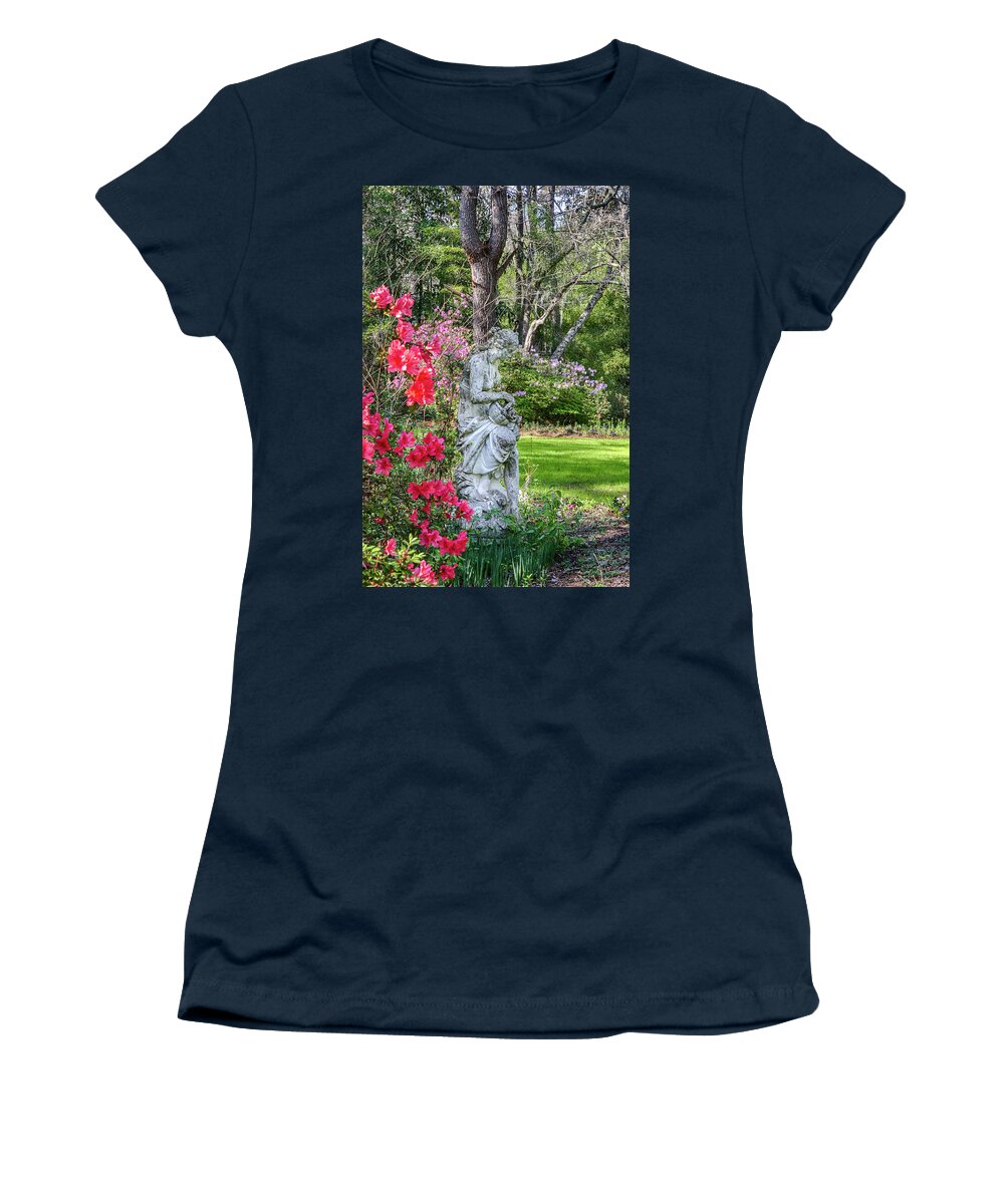  Women's T-Shirt featuring the photograph Magnolia Nymph by Jim Miller
