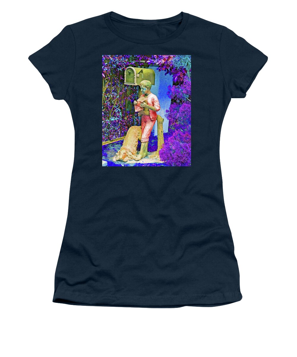 Abstract Women's T-Shirt featuring the photograph Mailbox Retrievers by Andrew Lawrence