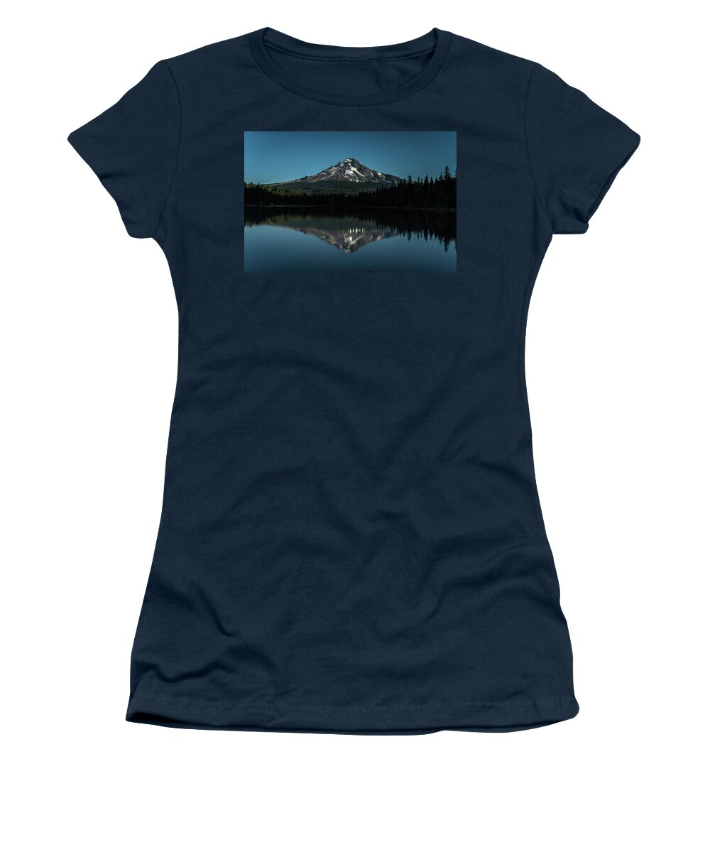 Forest Women's T-Shirt featuring the photograph Majestic Mount Hood No.3 by Margaret Pitcher