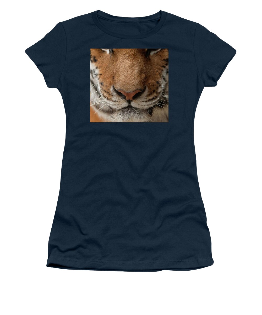 Face Mask Tiger Women's T-Shirt featuring the digital art Mask #2 by Michael Cleere