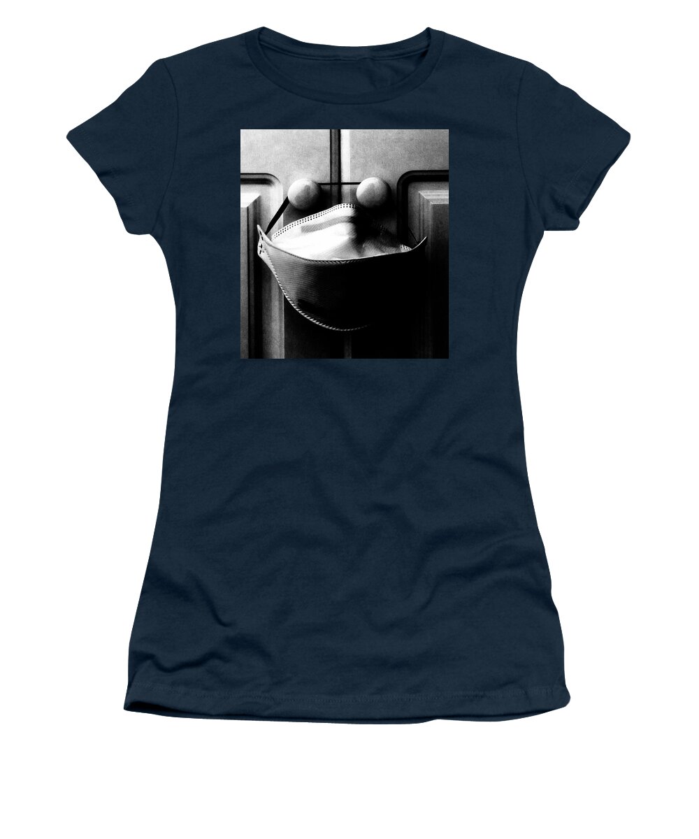Mask Women's T-Shirt featuring the photograph Not Forgotten by Alina Oswald