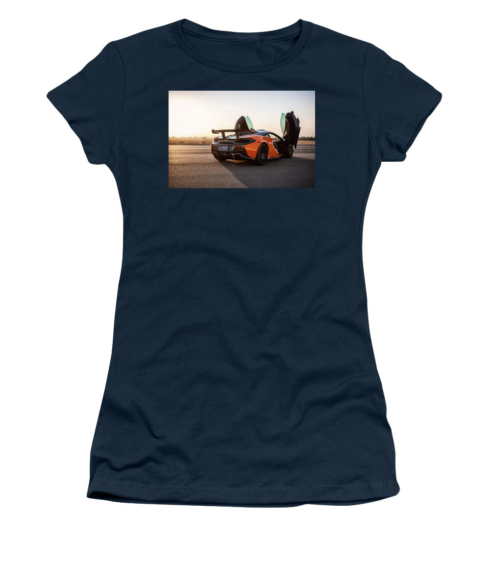 Mclaren Women's T-Shirt featuring the photograph #Mclaren #620R #Print by ItzKirb Photography