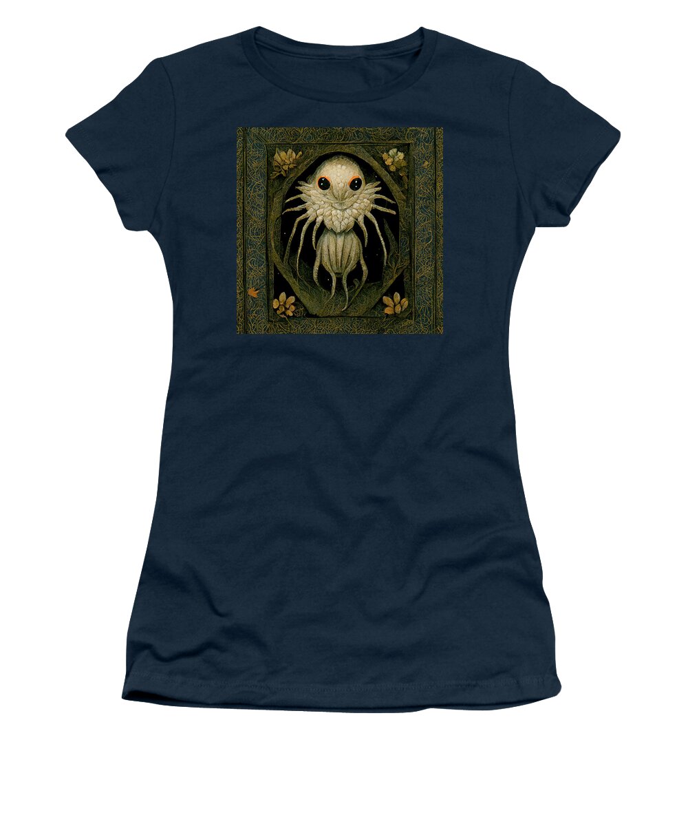 Medieval Women's T-Shirt featuring the digital art Medieval Creature by Nickleen Mosher