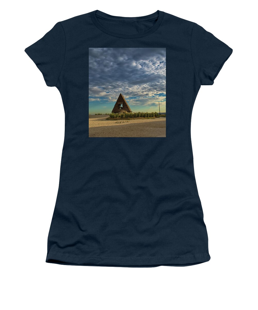 Sky Women's T-Shirt featuring the photograph Medieval Siege Machinery by Portia Olaughlin