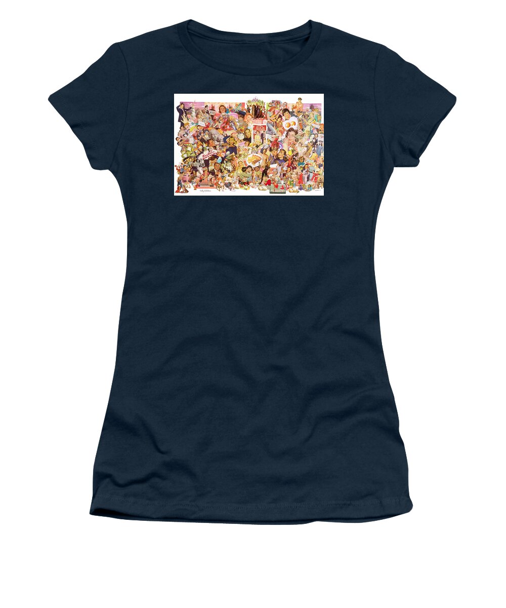 Women Women's T-Shirt featuring the mixed media Men In Charge by Sally Edelstein