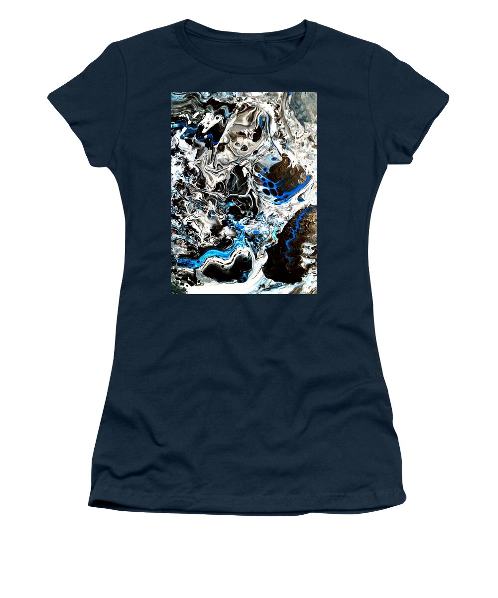 Metal Women's T-Shirt featuring the painting MetalHead by Anna Adams