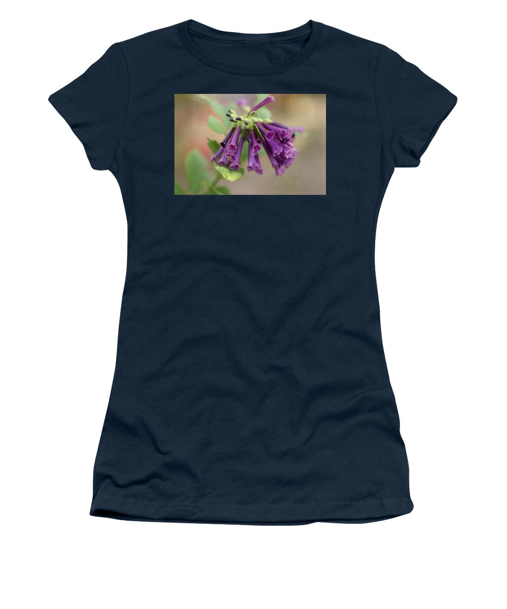 Trumpet Flower Women's T-Shirt featuring the photograph Mini Trumpet Flowers by Mingming Jiang