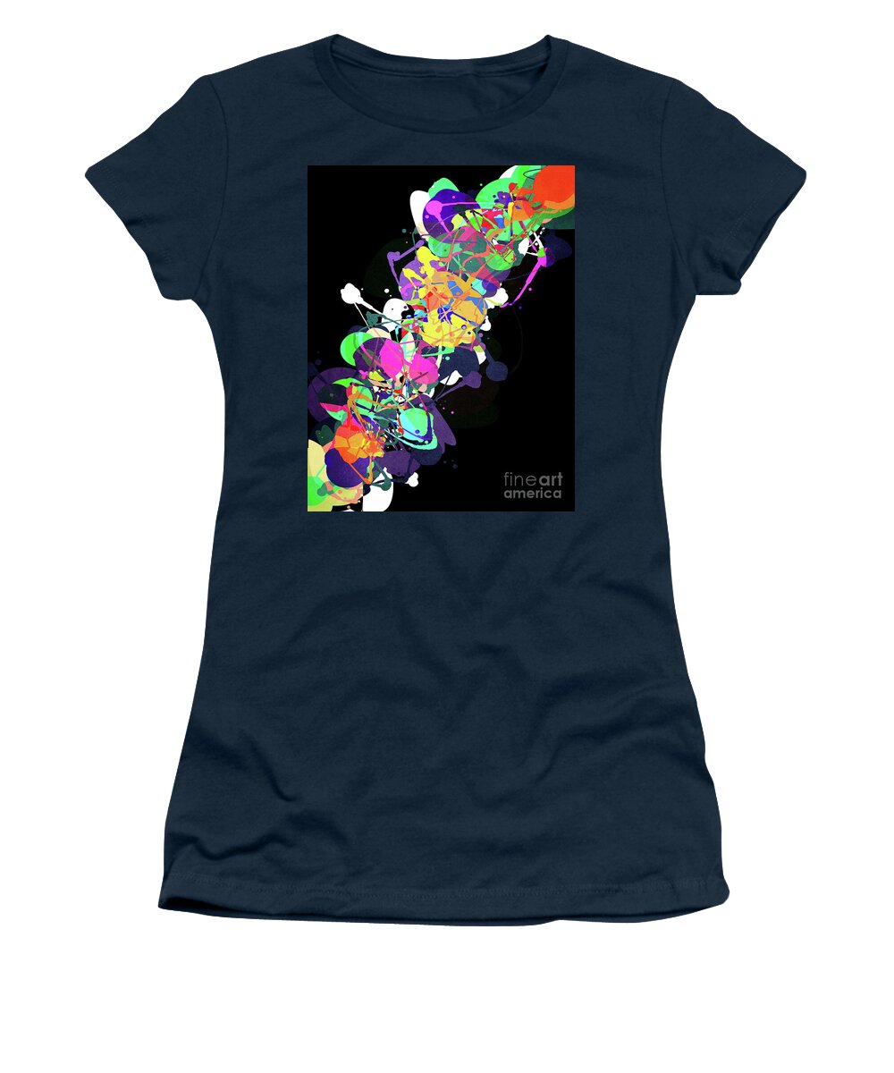 Mixed Media Women's T-Shirt featuring the digital art Mixed Media Colors 1 by Phil Perkins