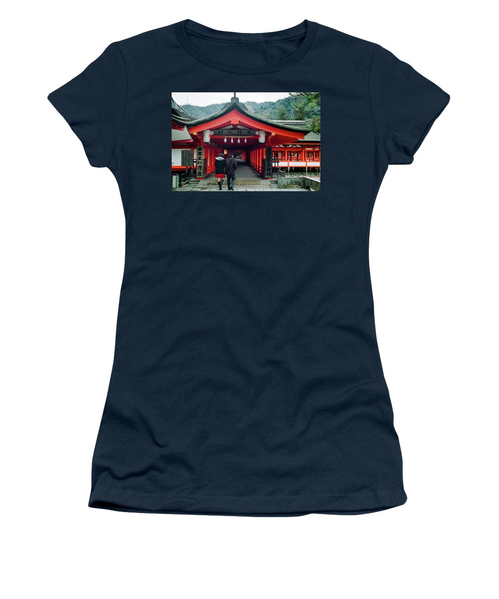 2001 Women's T-Shirt featuring the photograph Miyajima 10 by Niels Nielsen