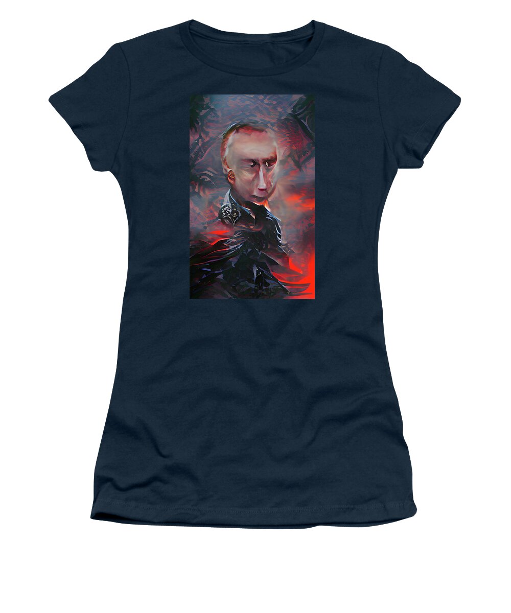 Richard Reeve Women's T-Shirt featuring the digital art Monster by Richard Reeve