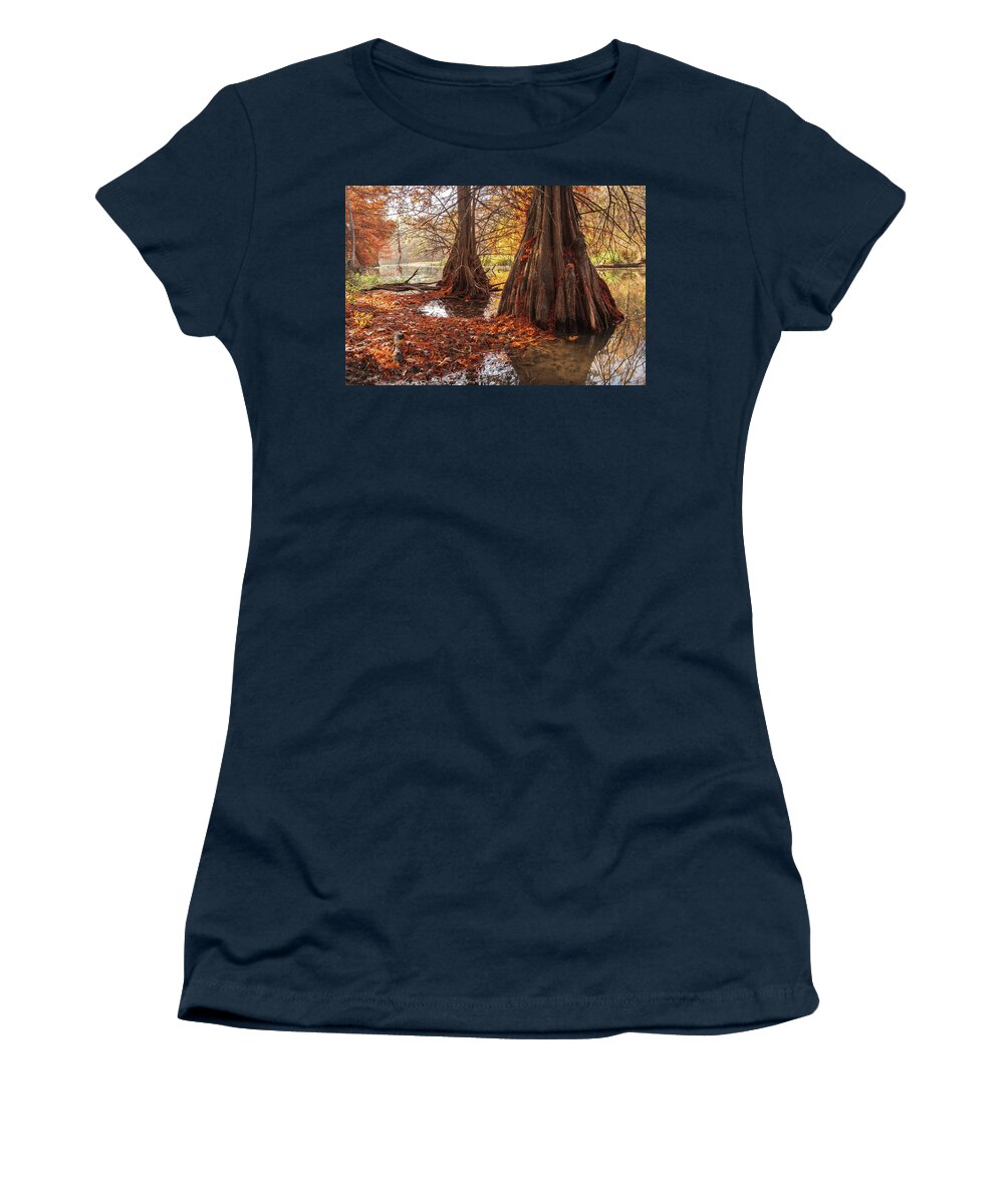 Landscape Women's T-Shirt featuring the photograph Morning Light at Lake Murray by Iris Greenwell