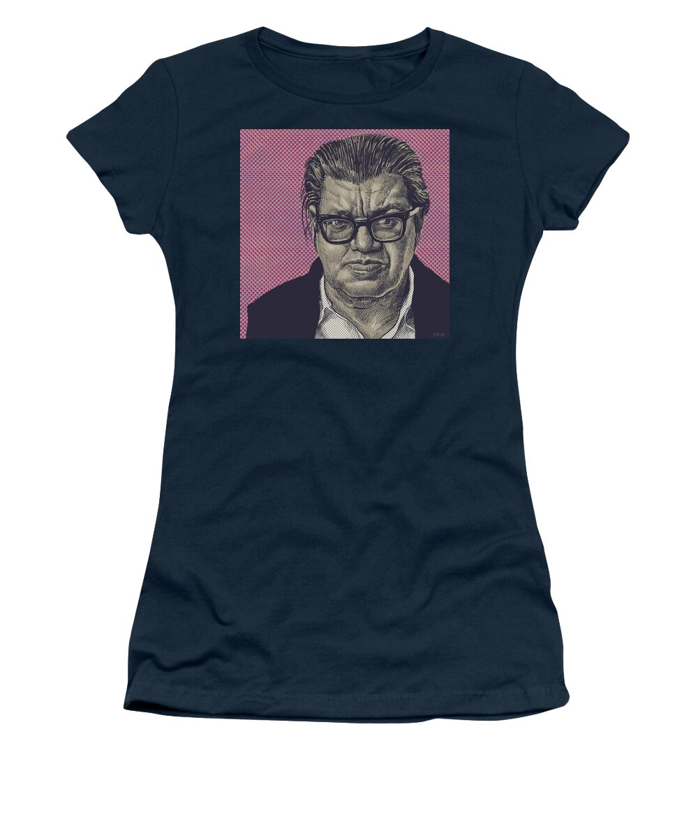 Portrait Women's T-Shirt featuring the digital art Morton Feldman by Don Morgan