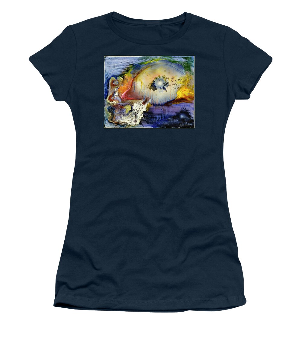 Colors Women's T-Shirt featuring the painting Untitled_pai by Paul Vitko