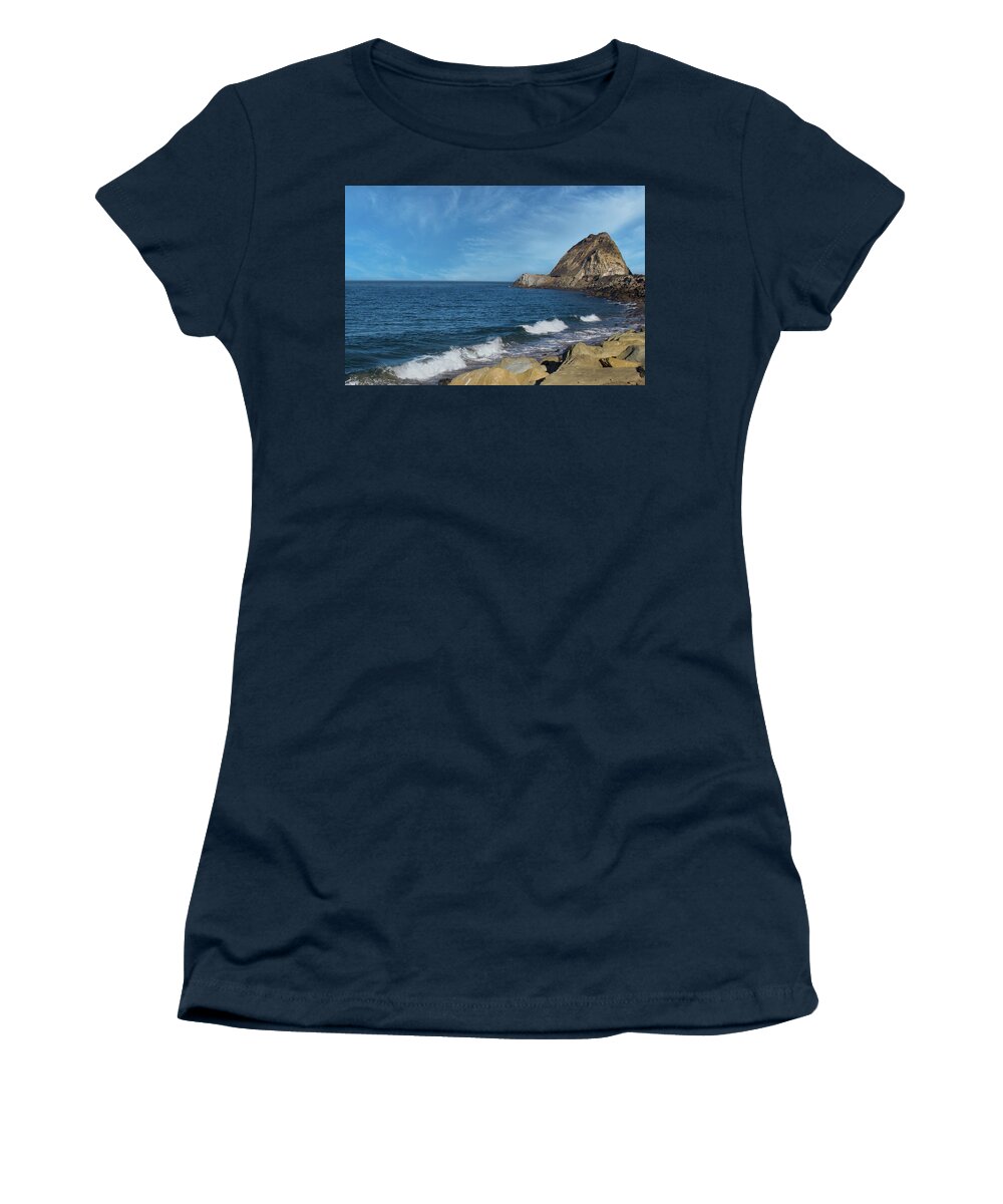 Beach Women's T-Shirt featuring the photograph Mugu Rock by Matthew DeGrushe