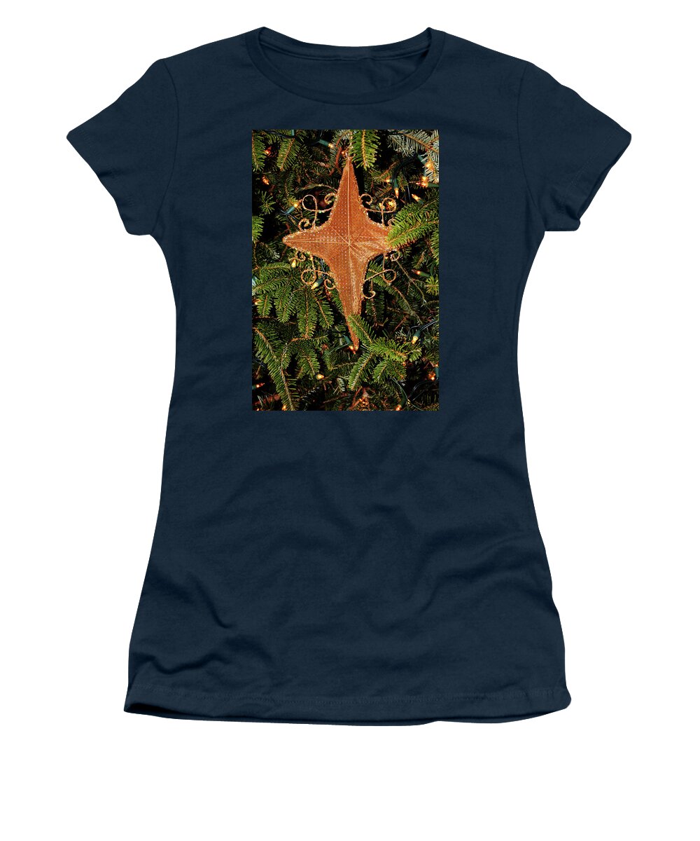 Nativity Women's T-Shirt featuring the photograph Nativity Star by Cynthia Guinn