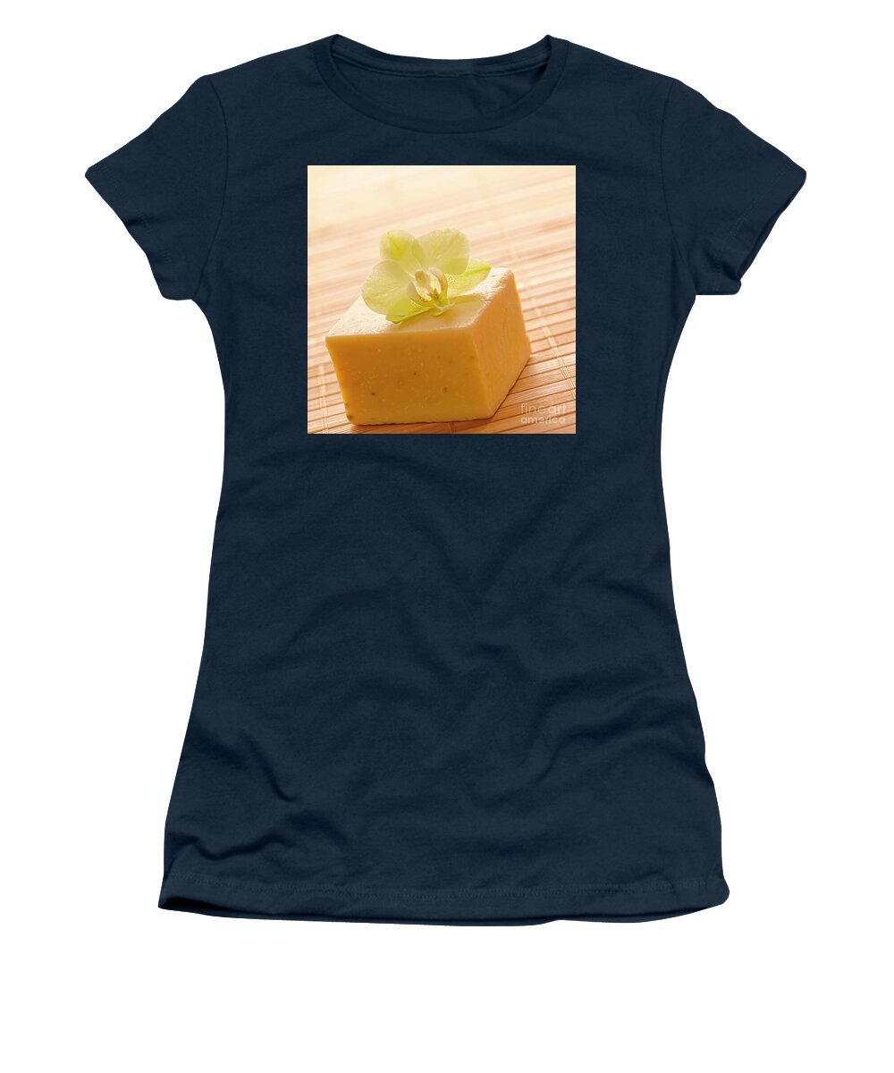 Aromatherapy Women's T-Shirt featuring the photograph Natural Aromatherapy Artisanal Soap in a Spa by Olivier Le Queinec