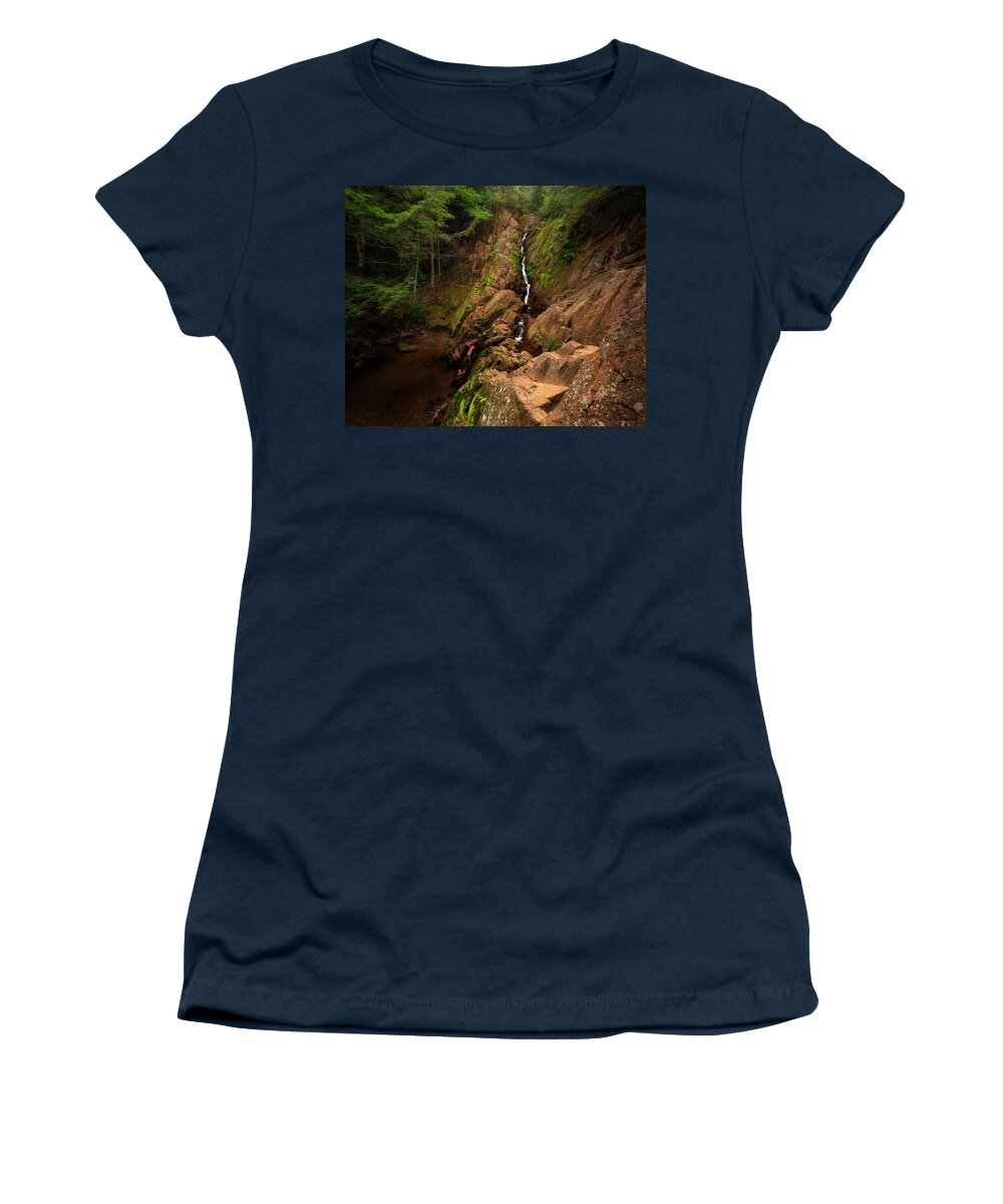 Waterfall Women's T-Shirt featuring the photograph Nature Carves by Nate Brack