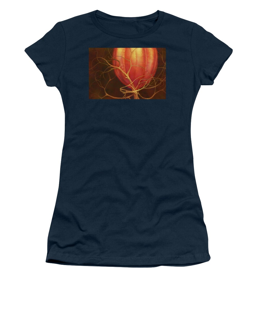 Background Women's T-Shirt featuring the painting Nature by Hans Neuhart