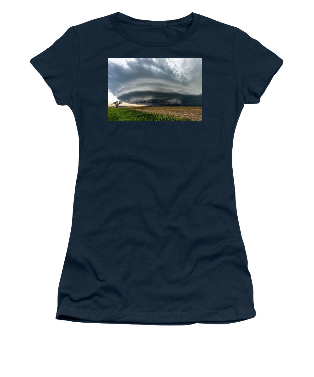 Storms Women's T-Shirt featuring the photograph Nebraska Mothership by Marcus Hustedde