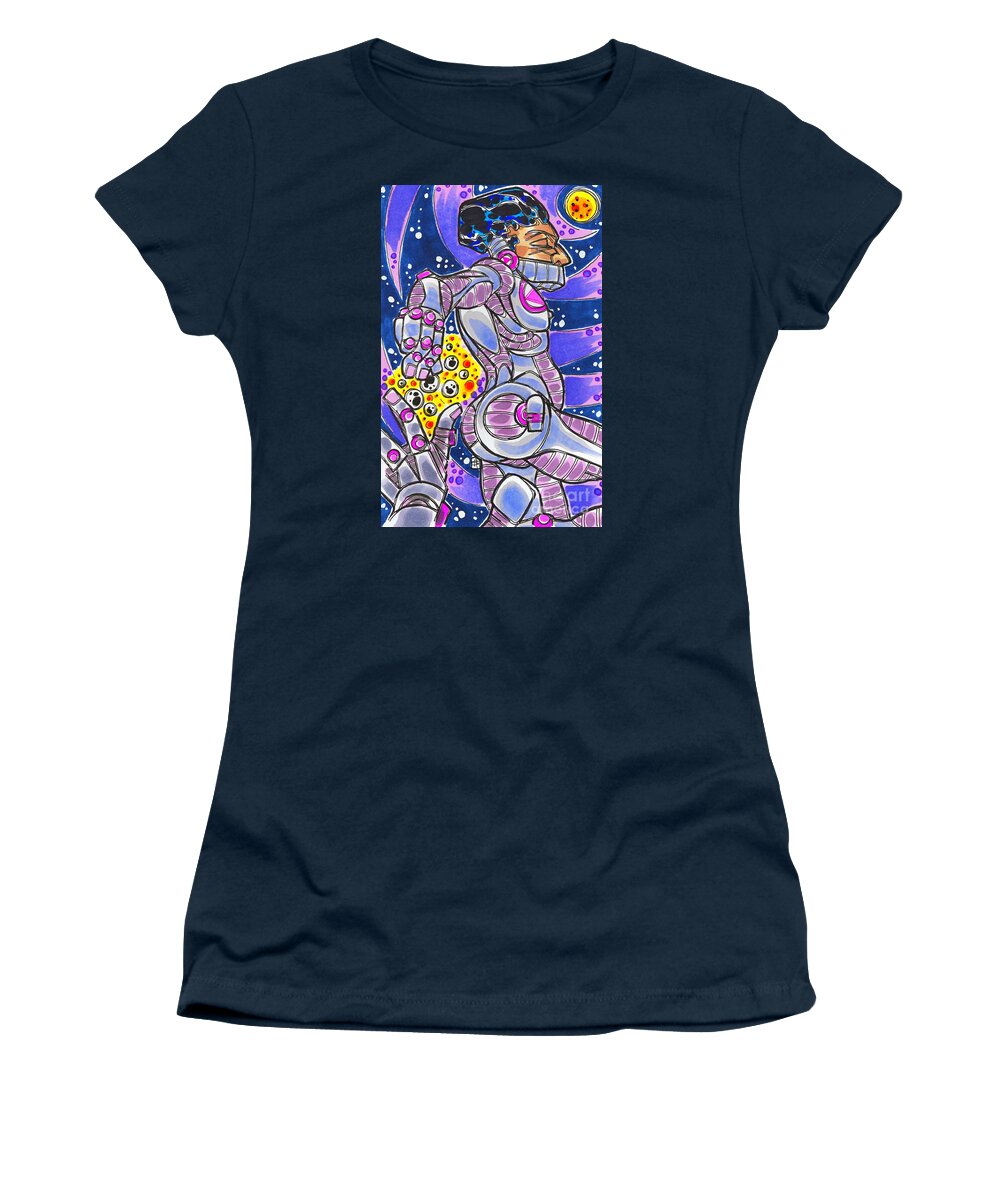 Shannon Hedges Women's T-Shirt featuring the drawing New Universe by Shannon Hedges