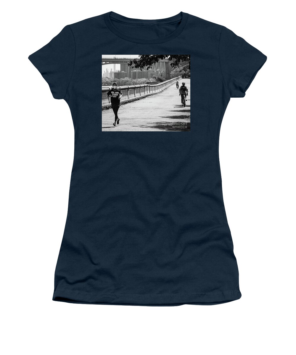 Harlem River Women's T-Shirt featuring the photograph New York Fuckin City by Cole Thompson