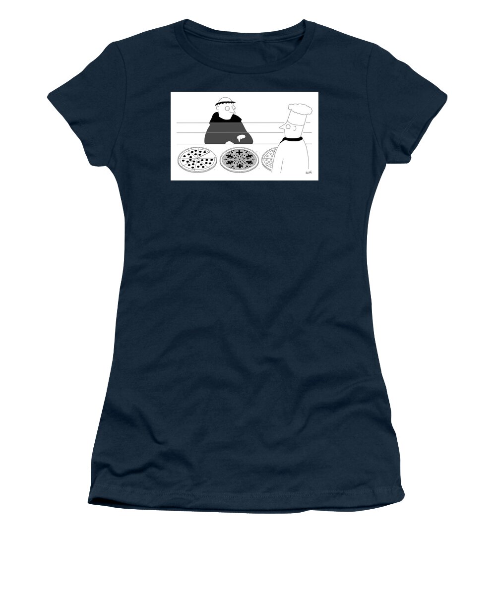 Captionless Women's T-Shirt featuring the drawing New Yorker October 2, 2023 by Seth Fleishman