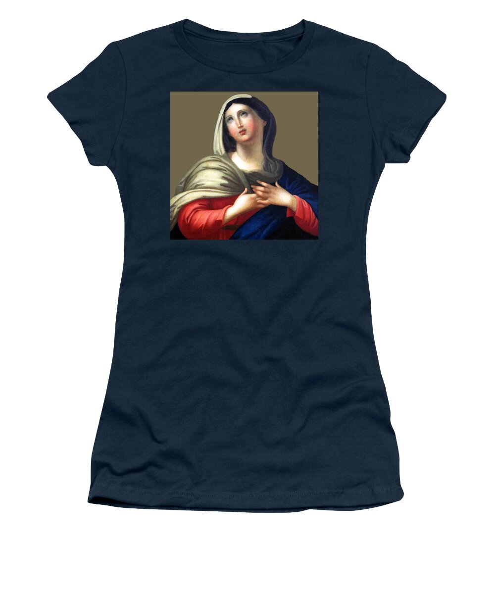 Mary Women's T-Shirt featuring the photograph O Mary by Munir Alawi