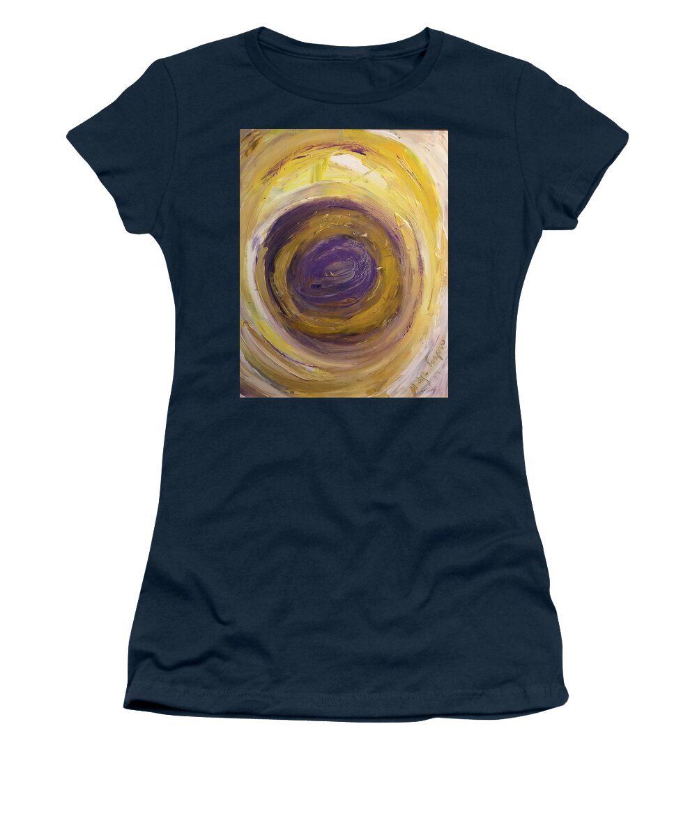 Eye Women's T-Shirt featuring the painting Oeil by Medge Jaspan