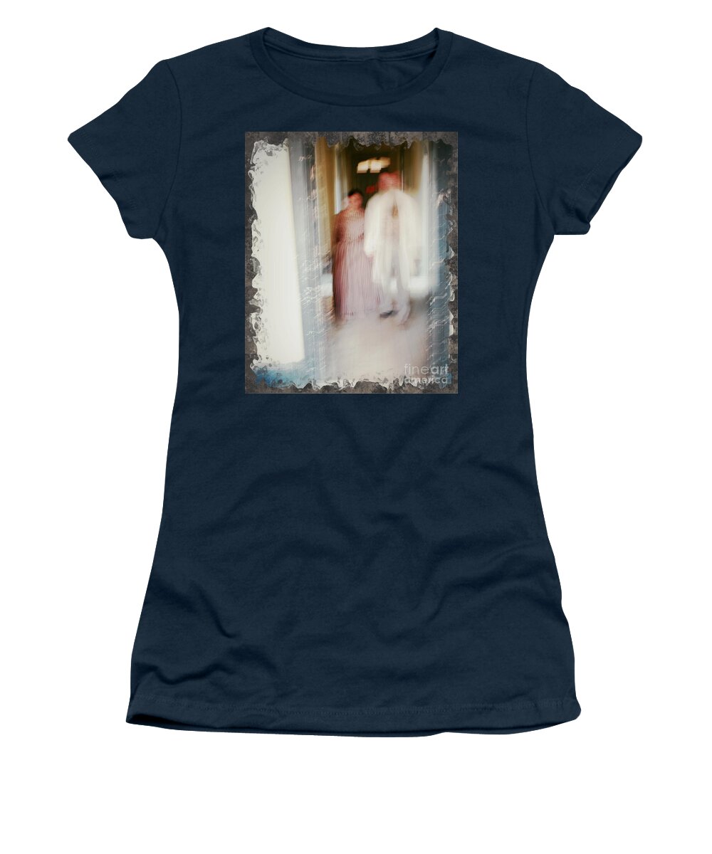 Ghostly Women's T-Shirt featuring the mixed media Old Spirits Rise by Kae Cheatham