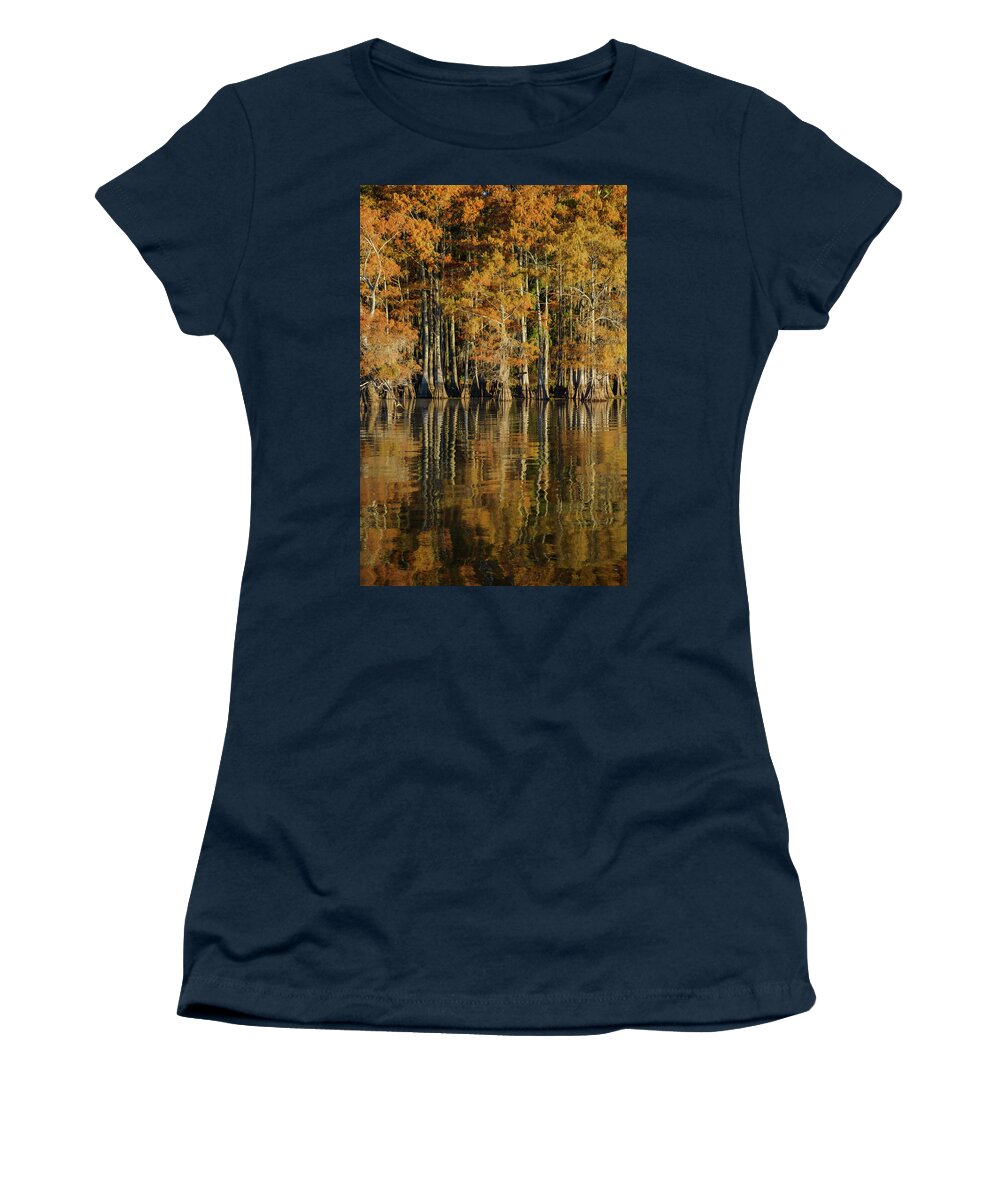 Landscape Women's T-Shirt featuring the photograph Orange Corner by Iris Greenwell