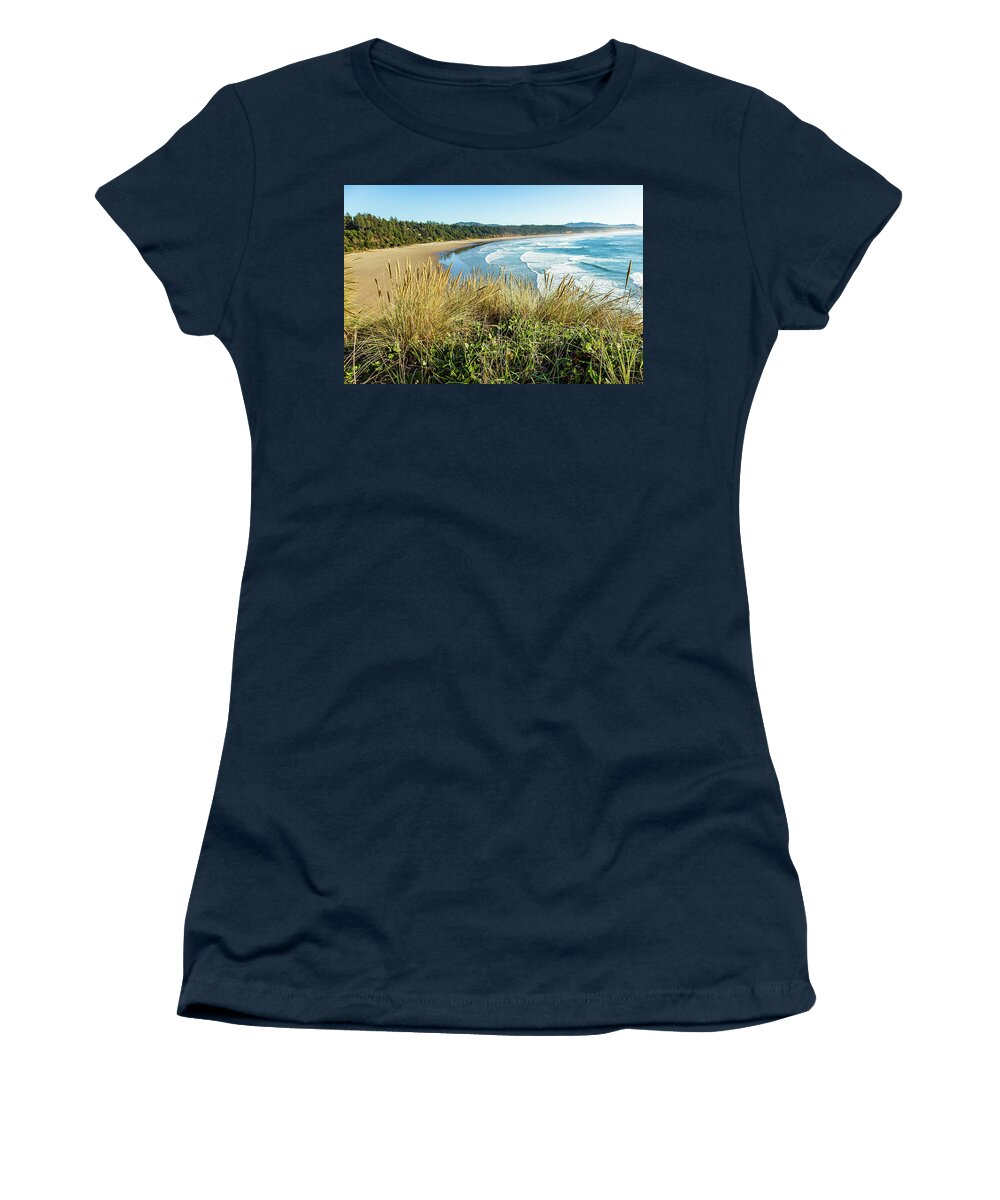 Landscape Women's T-Shirt featuring the photograph Oregon Coast-1 by Claude Dalley