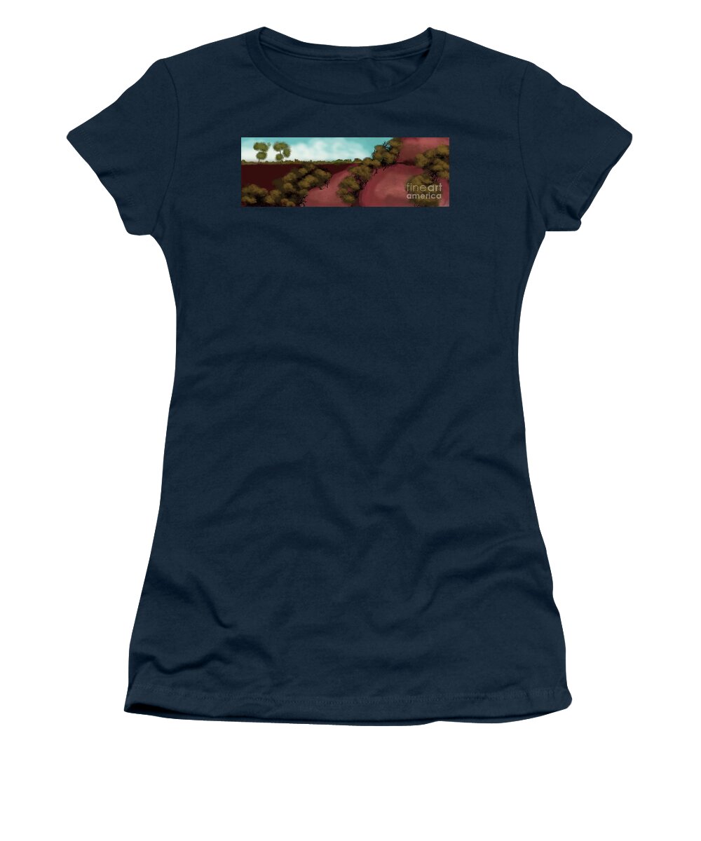 Australia Women's T-Shirt featuring the digital art Outback Morning 2 by Julie Grimshaw