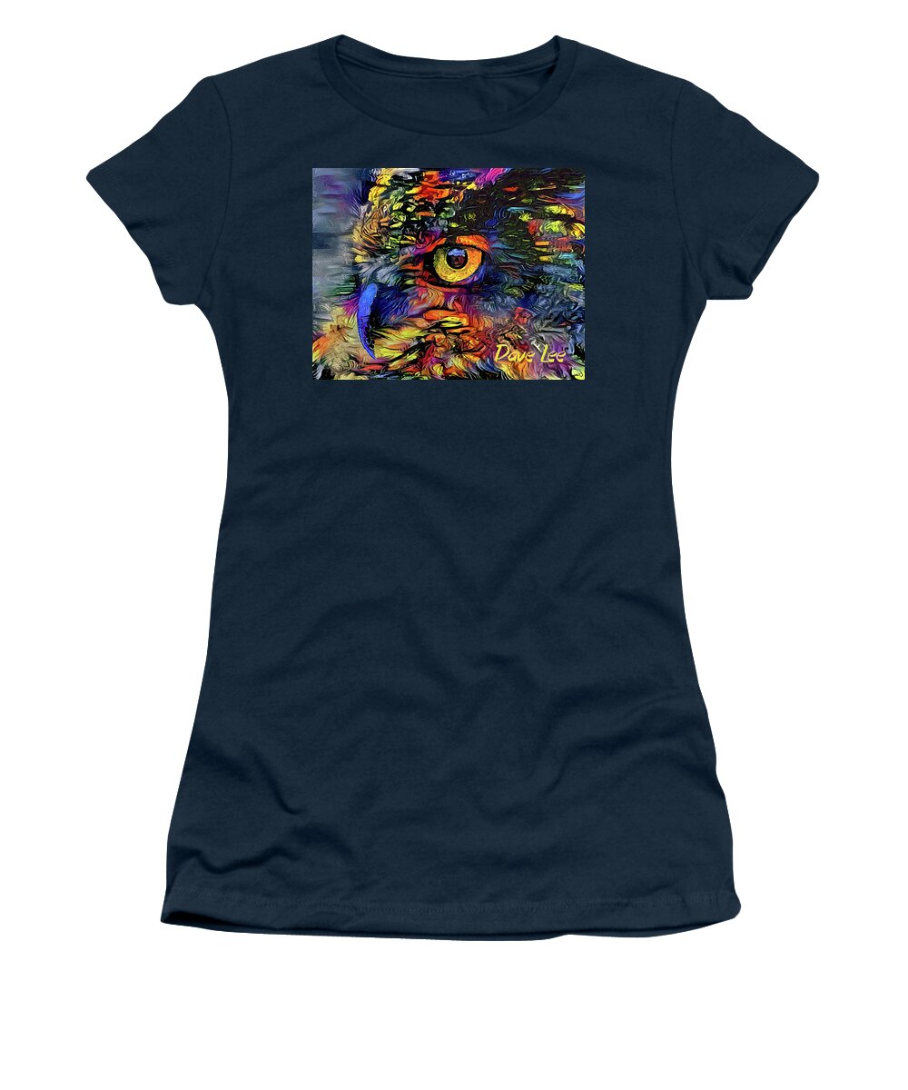 Owl Women's T-Shirt featuring the digital art OWL Be Seeing You by Dave Lee