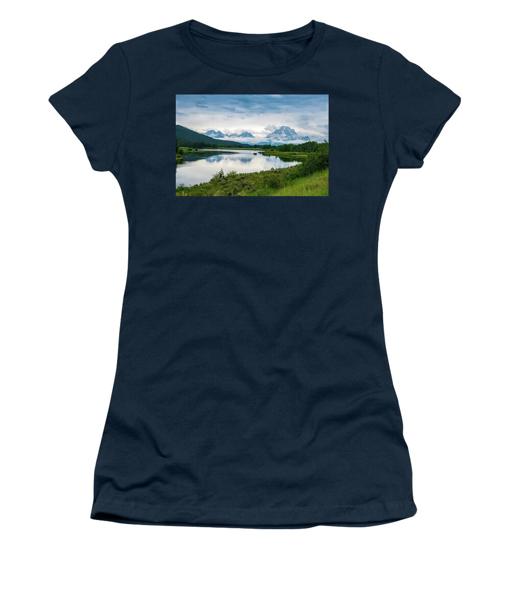 Nature Women's T-Shirt featuring the photograph Oxbow Bend by Rose Guinther
