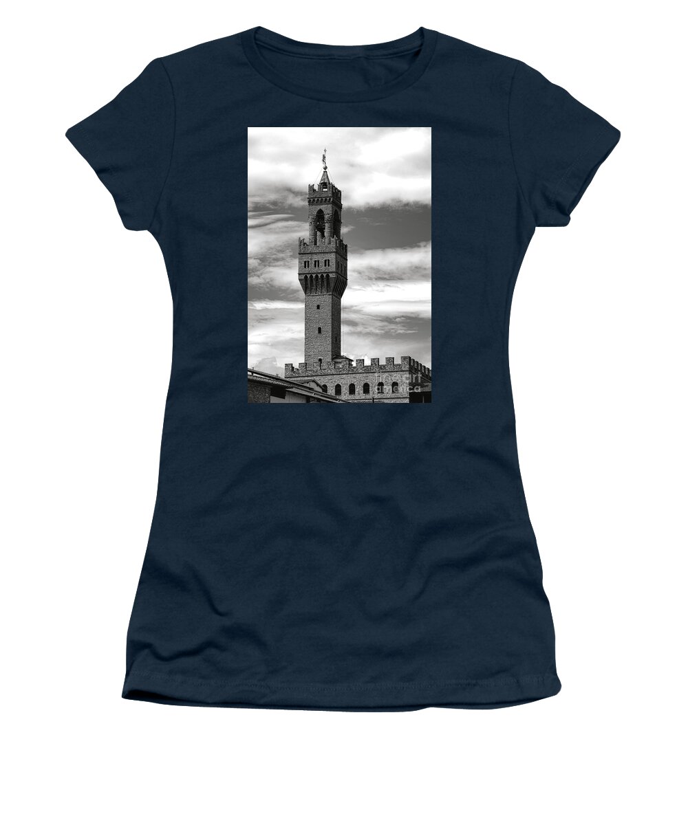 Florence Women's T-Shirt featuring the photograph Palazzo Vecchio by Olivier Le Queinec