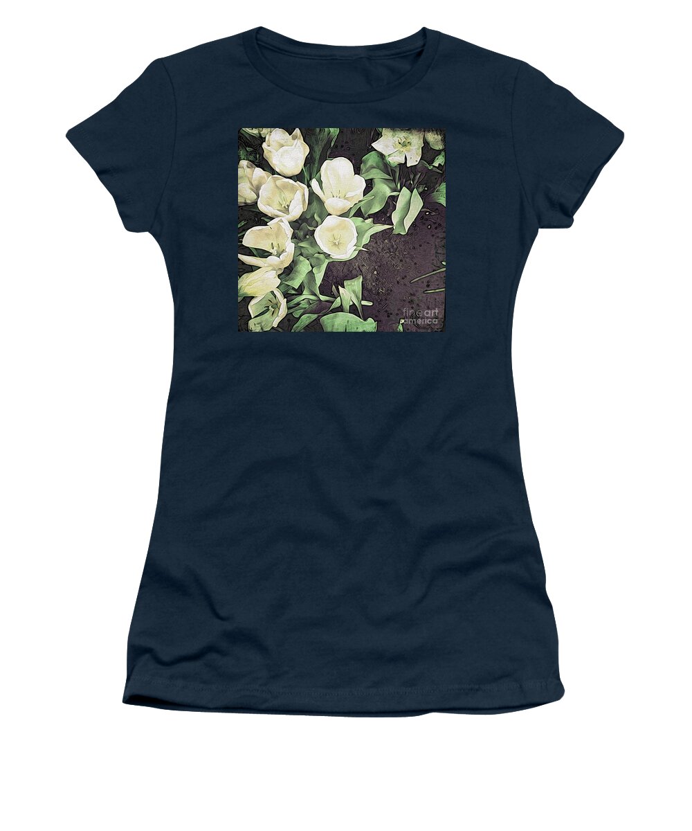 Tulips Women's T-Shirt featuring the photograph Paper Tulips 2 by Onedayoneimage Photography