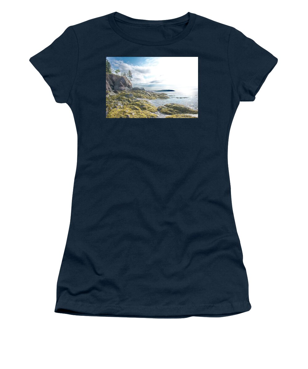 Partridge Island Women's T-Shirt featuring the photograph Partridge Island Beach by Alan Norsworthy