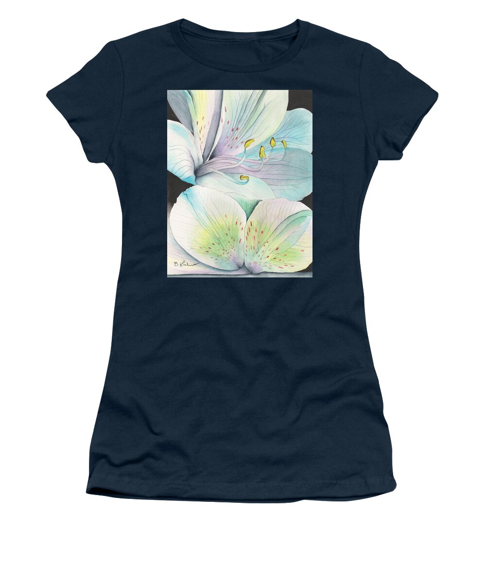 Pastel Floral Women's T-Shirt featuring the painting Pastel Beauty by Bob Labno