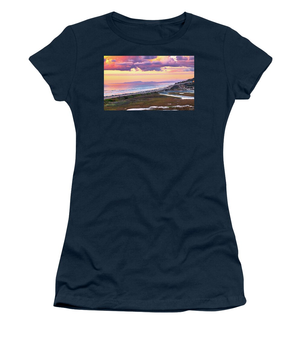 Sunset Women's T-Shirt featuring the photograph Pastel Sunset by Ryan Huebel