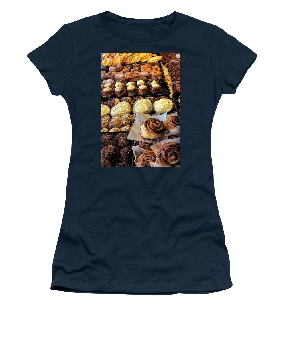 Pastries Women's T-Shirt featuring the photograph Pastries from Sluys by Jerry Abbott