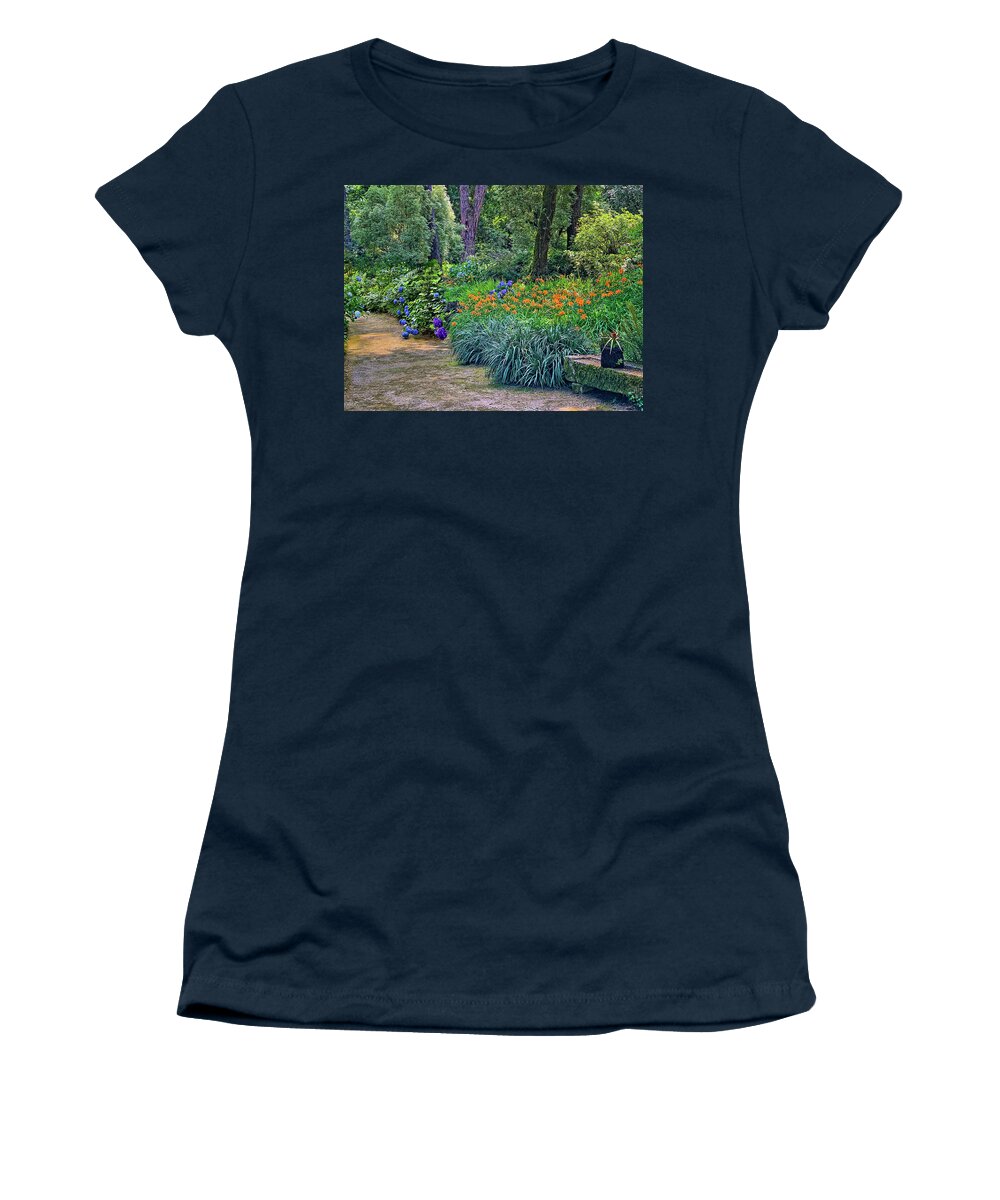 Garden Path Women's T-Shirt featuring the photograph Path to Aveleda by Jill Love